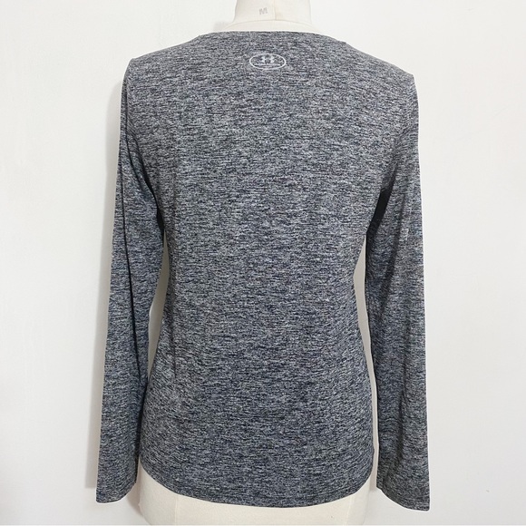 UNDER ARMOUR heat gear long sleeve polyester space dye athletic top M - Picture 3 of 5
